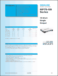 Click here to download RP75-482.5SBP Datasheet