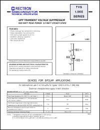 Click here to download 1.5KE200 Datasheet