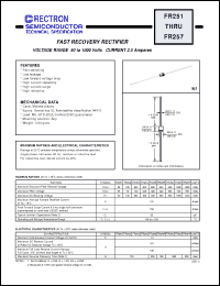 Click here to download FR257 Datasheet