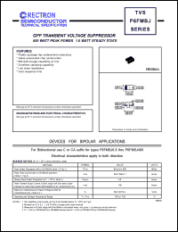 Click here to download P6FMBJ180A Datasheet