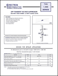 Click here to download 15KE150A Datasheet