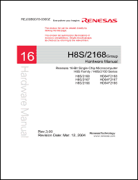 Click here to download HD64F2168 Datasheet