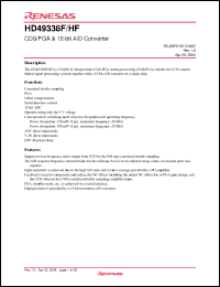 Click here to download HD49338HF Datasheet