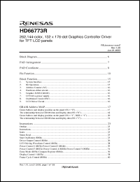 Click here to download HD66773R Datasheet