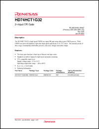 Click here to download HD74HCT1G32 Datasheet