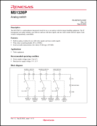 Click here to download M51326 Datasheet