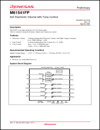 Click here to download M61541FP Datasheet