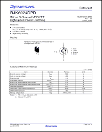 Click here to download RJK6024DPD Datasheet