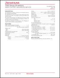 Click here to download M37560MBA-XXXFP Datasheet