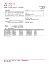 Click here to download M34571G4-XXXFP Datasheet