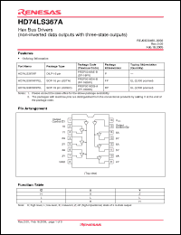 Click here to download HD74LS367AP Datasheet