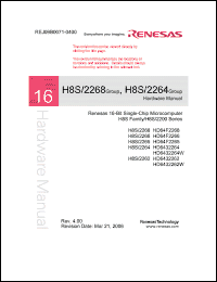 Click here to download HD6432262W Datasheet