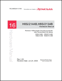 Click here to download HD64F2144B Datasheet