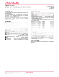 Click here to download M3823AGC-XXXFP Datasheet