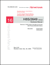 Click here to download HD64F2649 Datasheet