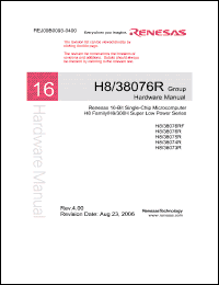 Click here to download HCD64F38076RC4 Datasheet