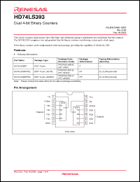 Click here to download HD74LS393RPEL Datasheet