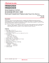 Click here to download HN58X2502TIE Datasheet
