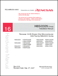 Click here to download H8S2322R Datasheet