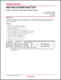 Click here to download HD74AC374FPEL Datasheet