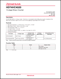 Click here to download HD74HC4020FPEL Datasheet