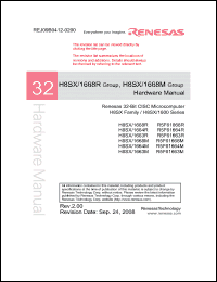 Click here to download R5F61668MD50BGV Datasheet