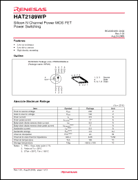 Click here to download HAT2189WP-EL-E Datasheet
