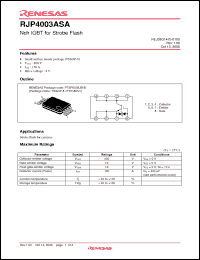 Click here to download RJP4003ASA Datasheet