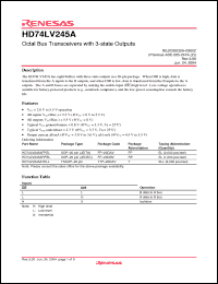 Click here to download HD74LV245ATELL Datasheet