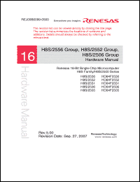 Click here to download H8S2552 Datasheet