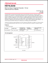 Click here to download HD74LS248FPEL Datasheet
