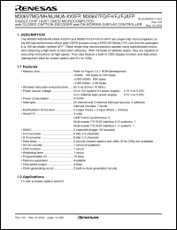 Click here to download M306V7MH-XXXFP Datasheet