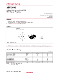 Click here to download 2SK2596BX Datasheet