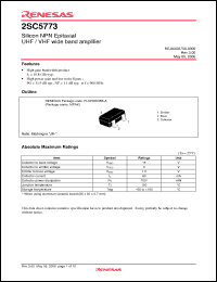 Click here to download 2SC5773JR-TL-E Datasheet