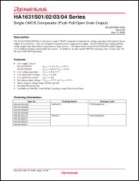 Click here to download HA1631S03 Datasheet