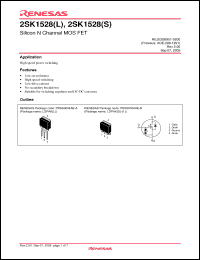 Click here to download 2SK1528 Datasheet