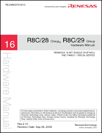 Click here to download R5F21292SNXXXSP Datasheet