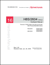 Click here to download HD6432604 Datasheet