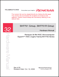 Click here to download SH7751R Datasheet