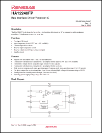 Click here to download HA12240FP Datasheet