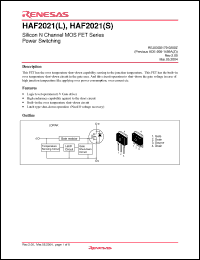 Click here to download HAF2021L Datasheet