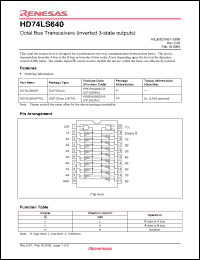 Click here to download HD74LS640FPEL Datasheet