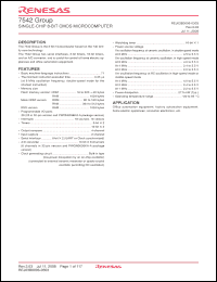 Click here to download M37542F4SP Datasheet