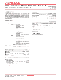 Click here to download M37150MF-XXXFP Datasheet