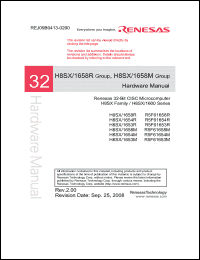 Click here to download R5F61654R Datasheet