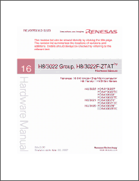 Click here to download HD6433022F Datasheet