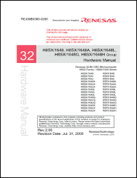 Click here to download H8SX1648A Datasheet