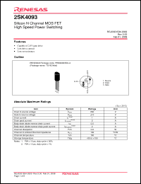 Click here to download 2SK4093 Datasheet