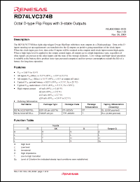Click here to download RD74LVC374B Datasheet