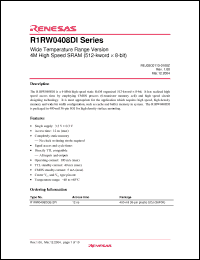 Click here to download R1RW0408DGE-2PI Datasheet
